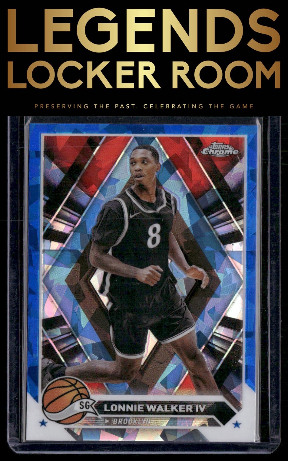 2023-24 Topps Chrome Sapphire Edition #177 Lonnie Walker IV