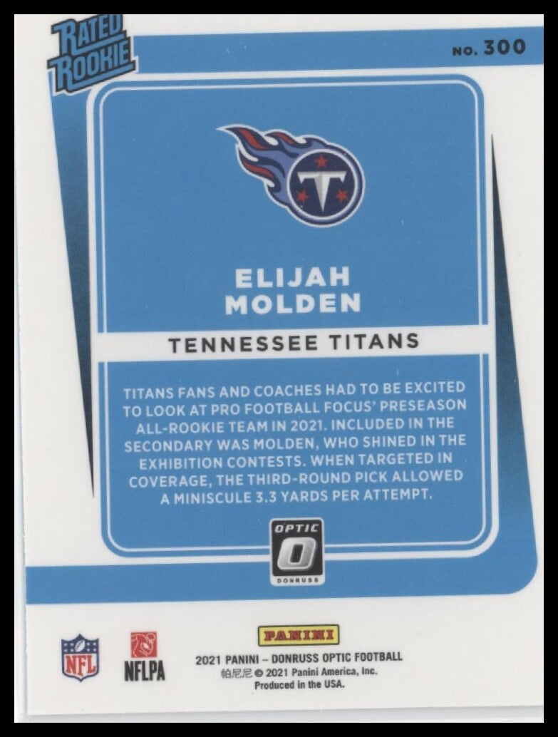 2021 Donruss Optic #300 Elijah Molden