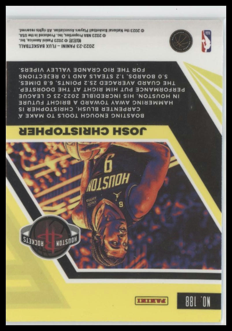 2022-23 Panini Flux #188 Josh Christopher