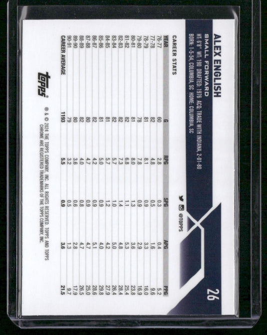 2023-24 Topps Chrome #26 Alex English