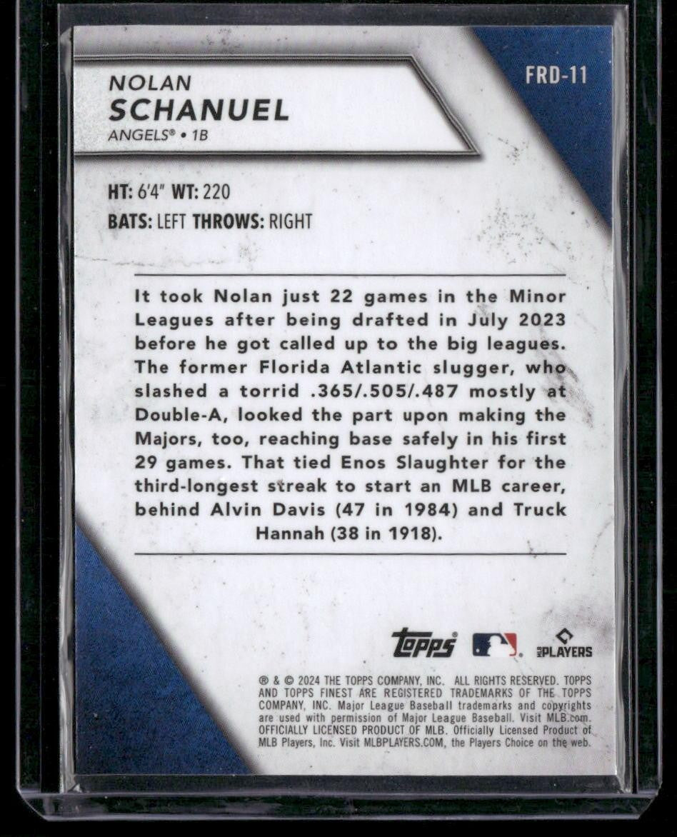 2024 Finest #FRD-11 Nolan Schanuel Finest Rookies Design Variations