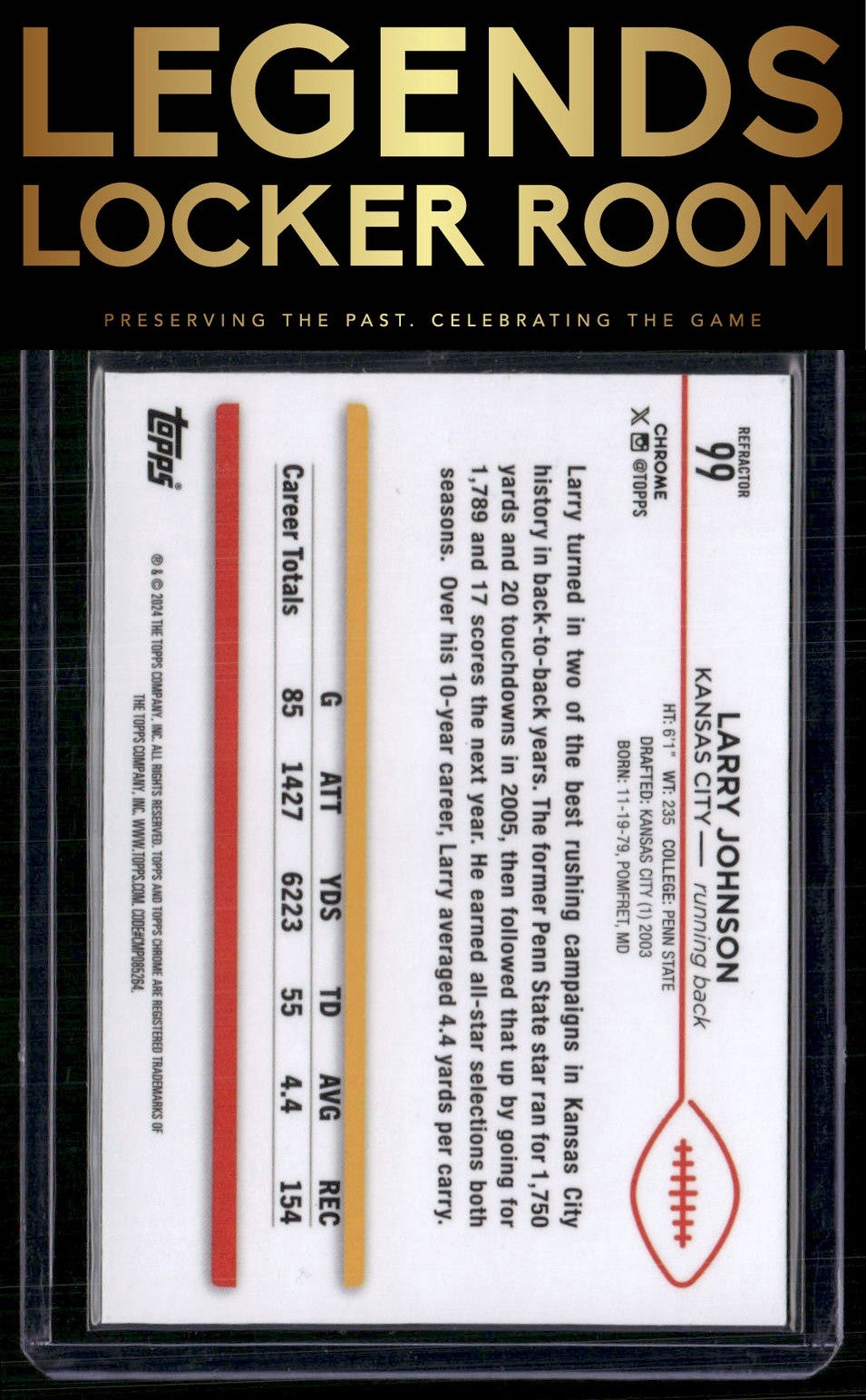 2024 Topps Chrome #99 Larry Johnson Refractor