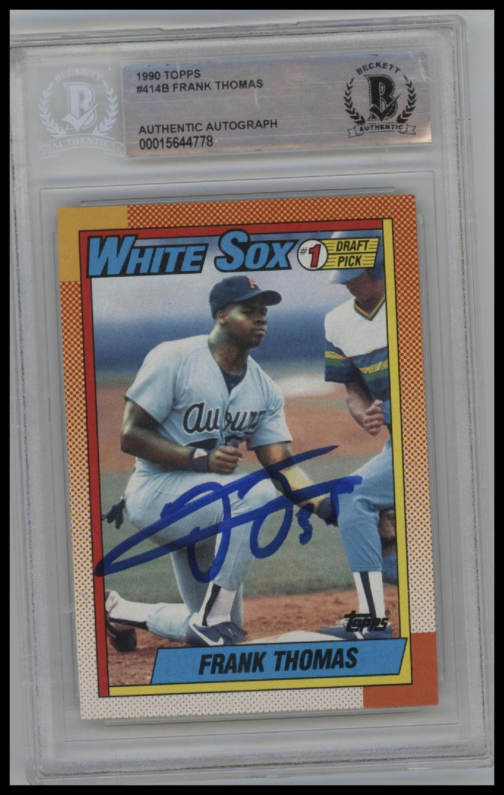 1990 Topps #414B Frank Thomas RC BGS Authentic