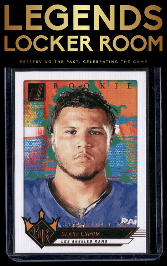 2024 Donruss #17 Blake Corum Rookie Gridiron Kings