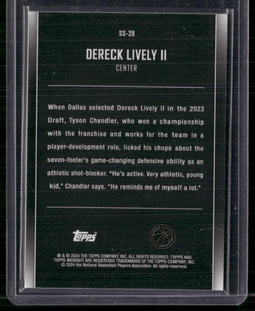 2023-24 Topps Midnight #SS-28 Dereck Lively II Star Studded /99