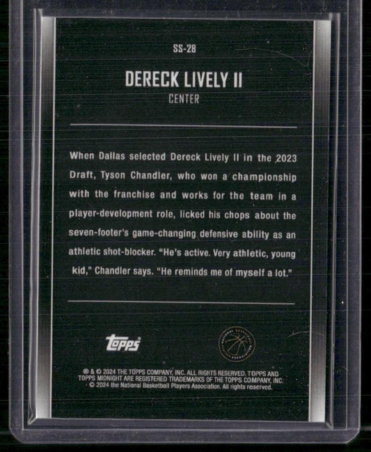 2023-24 Topps Midnight #SS-28 Dereck Lively II Star Studded /99
