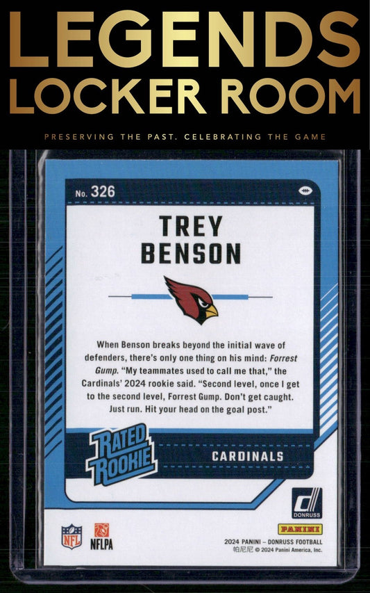2024 Donruss #326 Trey Benson