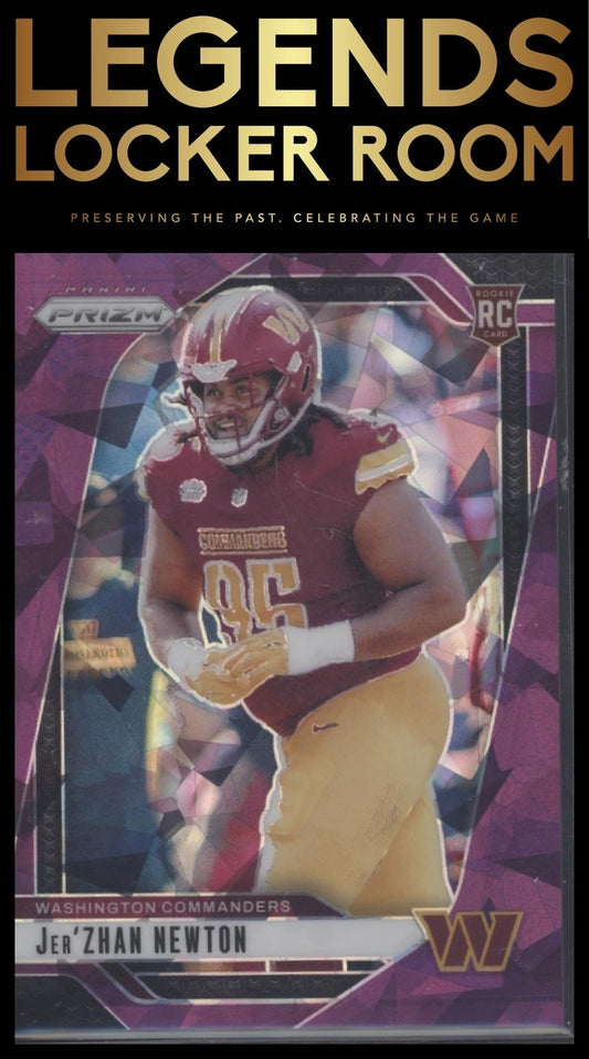 2024 Panini Prizm #351 Jer'Zhan Newton Purple Ice #/225