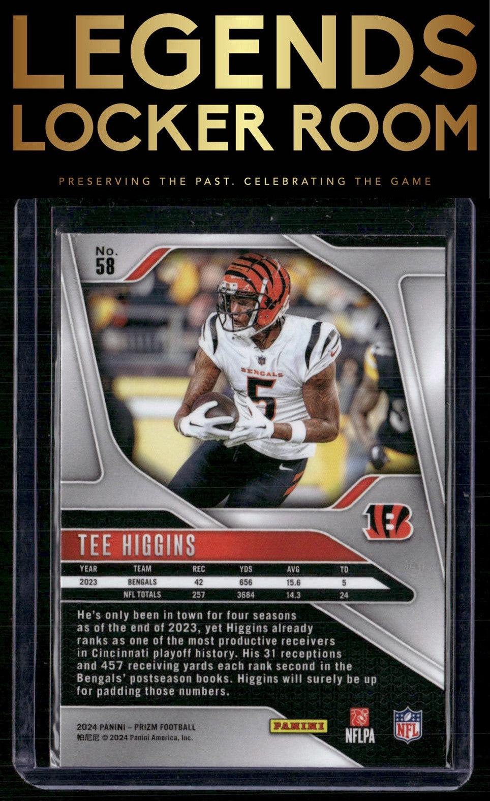 2024 Panini Prizm #58 Tee Higgins