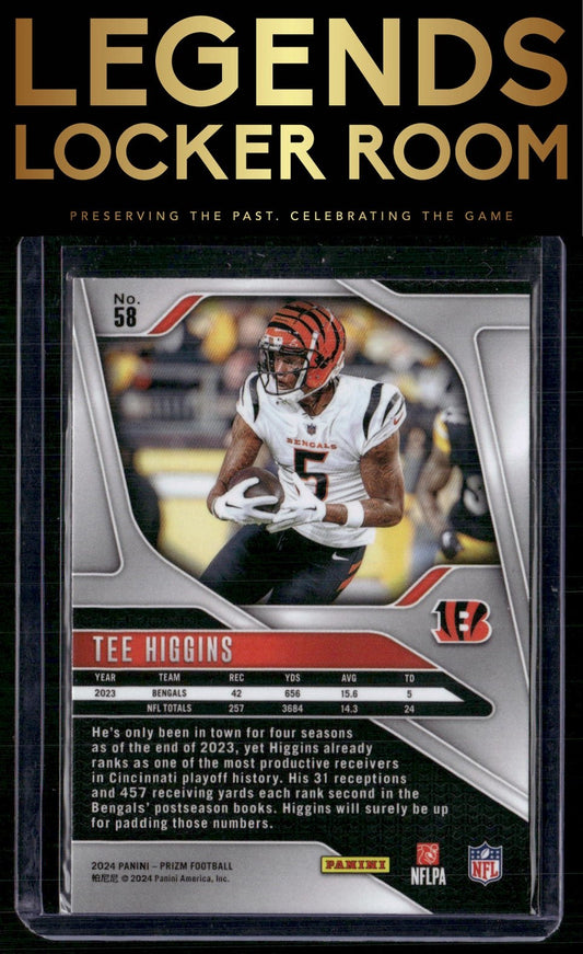 2024 Panini Prizm #58 Tee Higgins