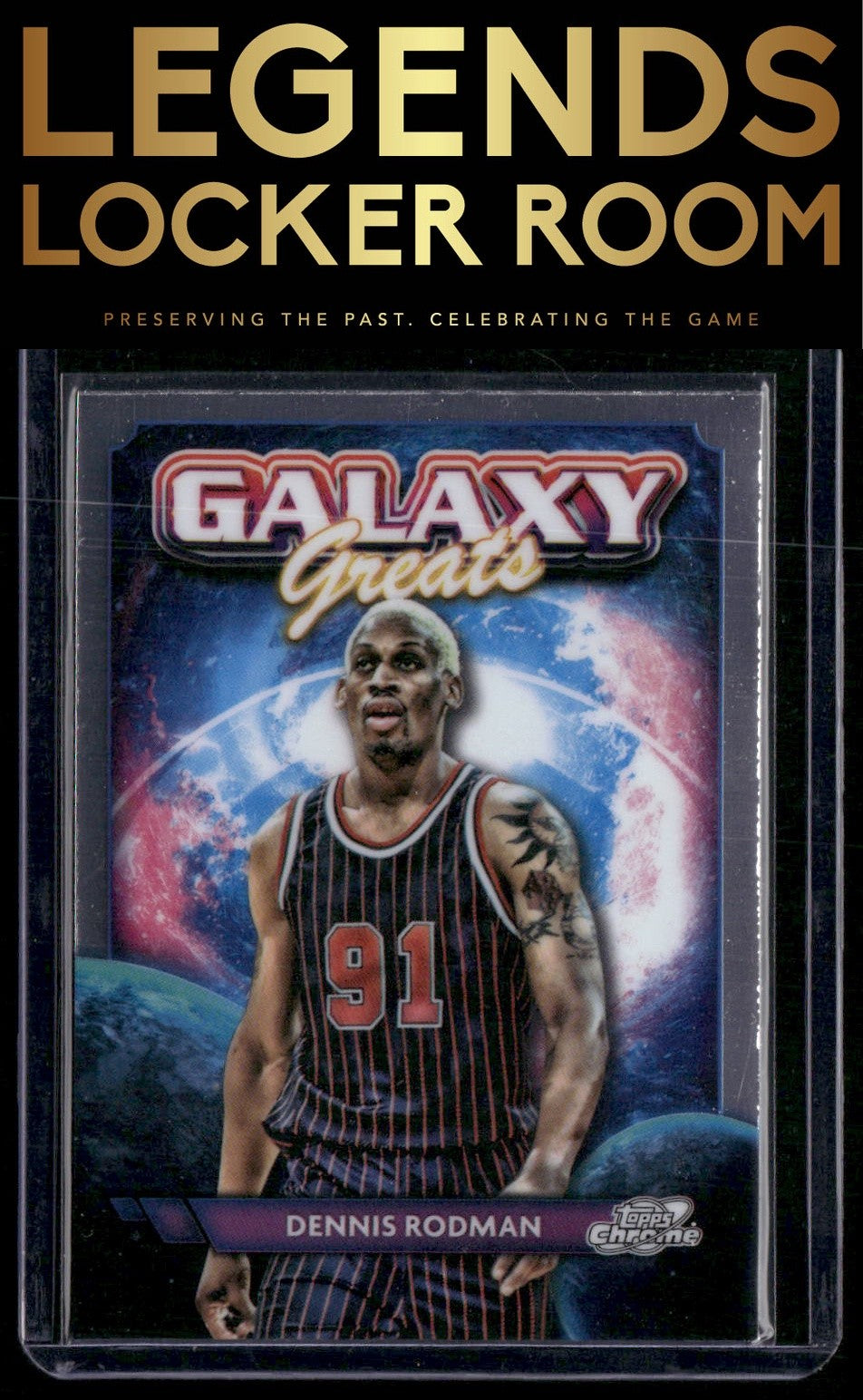 2023-24 Topps Chrome Cosmic #GG-4 Dennis Rodman Galaxy Greats