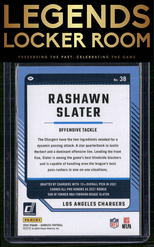 2024 Donruss #38 Rashawn Slater