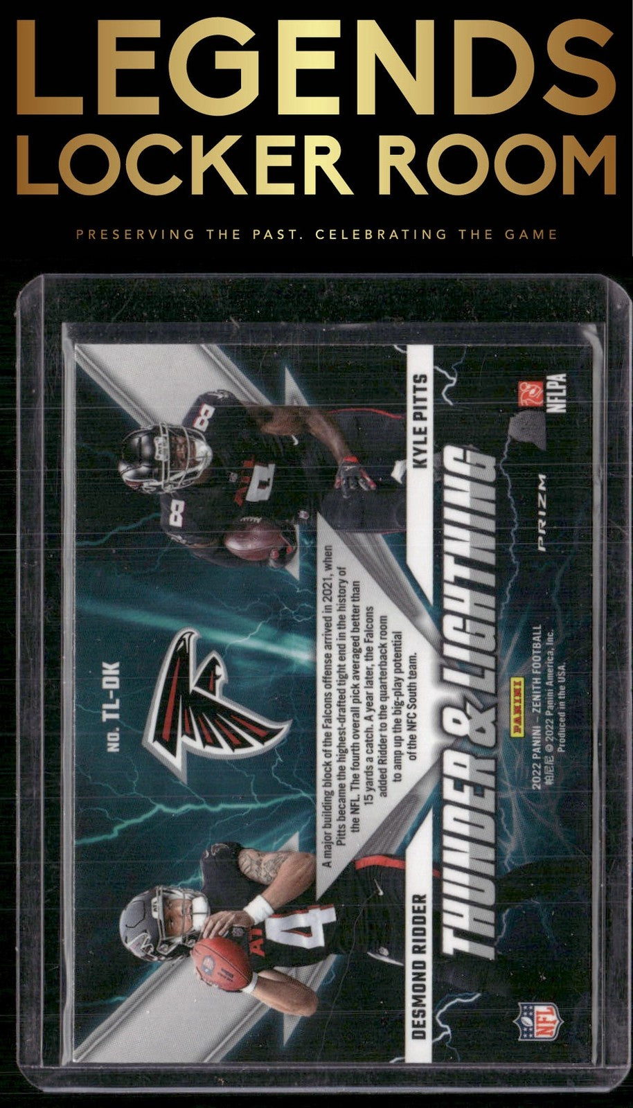 2022 Zenith #TL-DK Desmond Ridder / Kyle Pitts Thunder and Lightning