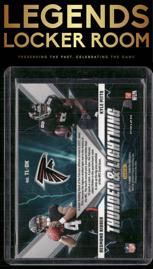 2022 Zenith #TL-DK Desmond Ridder / Kyle Pitts Thunder and Lightning