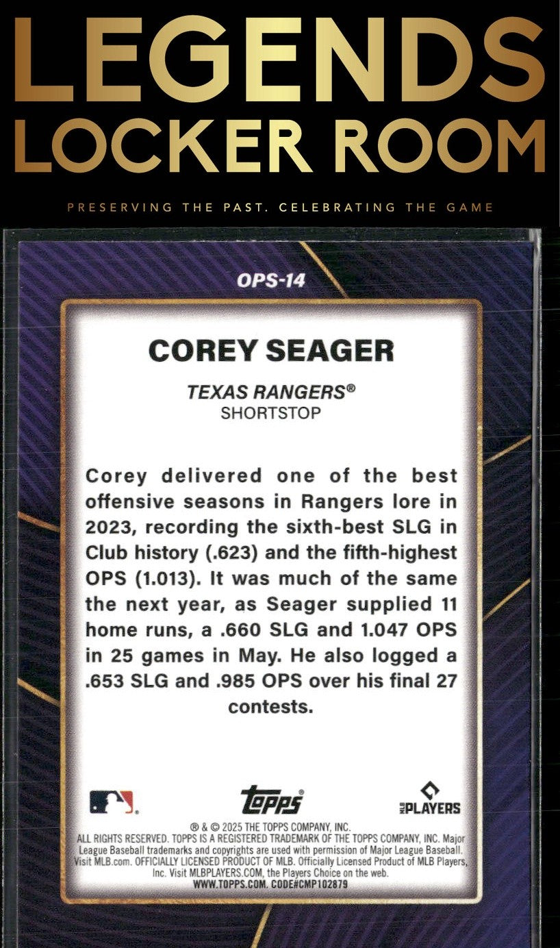 2025 Topps #OPS-14 Corey Seager OPS Leaders