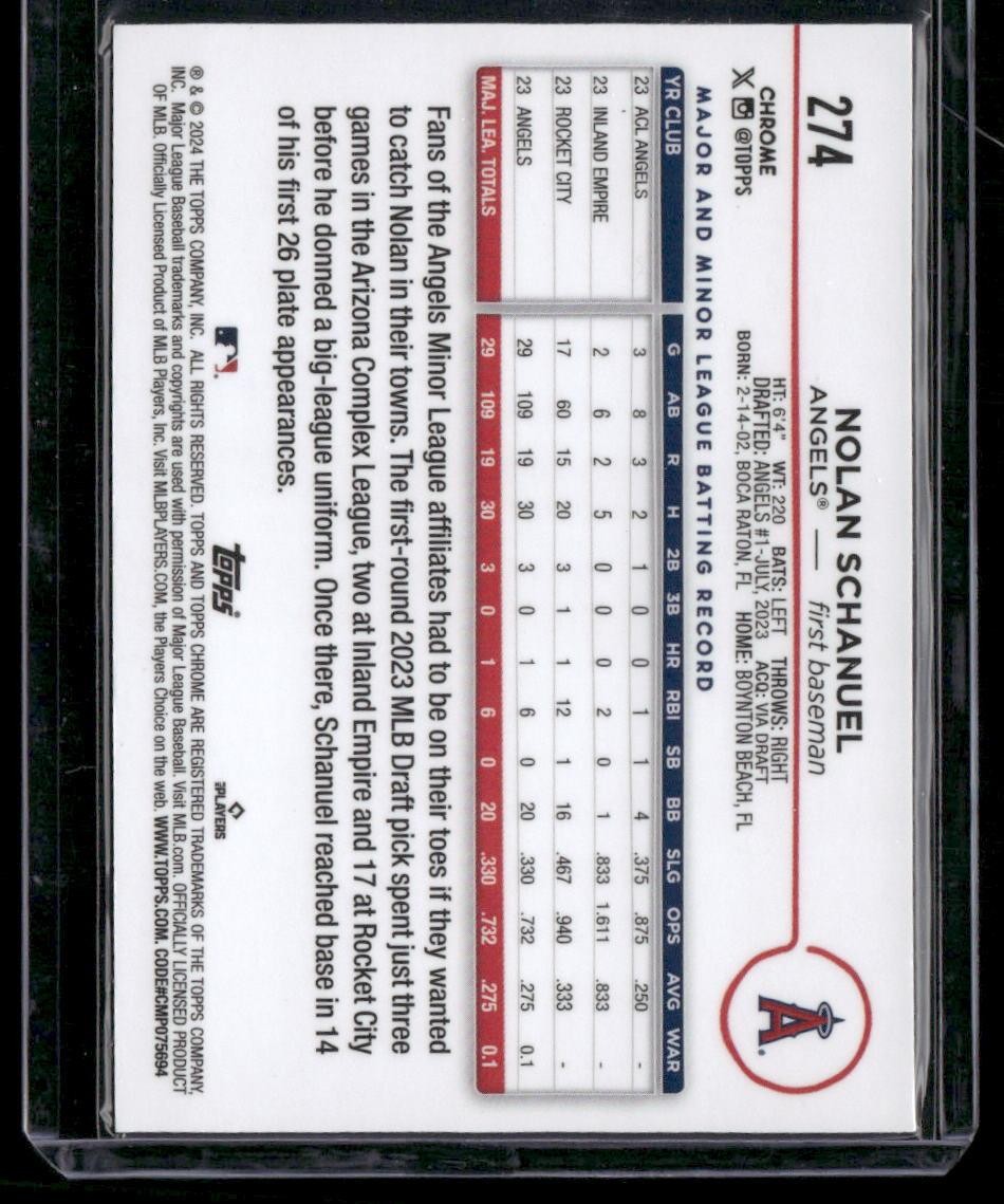 2024 Topps Chrome #274 Nolan Schanuel