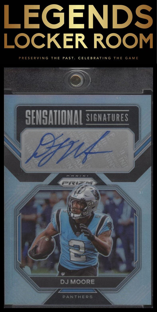 2022 Panini Prizm #SS-DJM DJ Moore Sensational Signatures #/125
