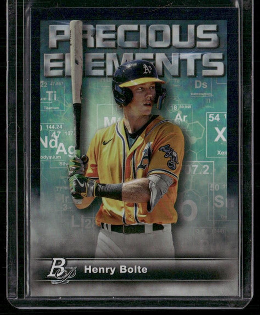 2023 Bowman Platinum #PE-6 Henry Bolte Precious Elements