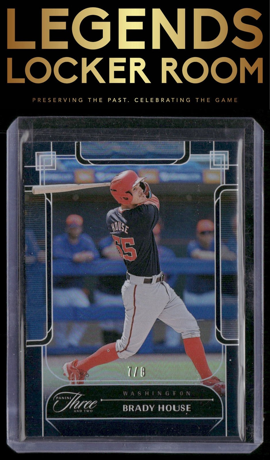 2024 Panini Three and Two #33 Brady House Black #/8