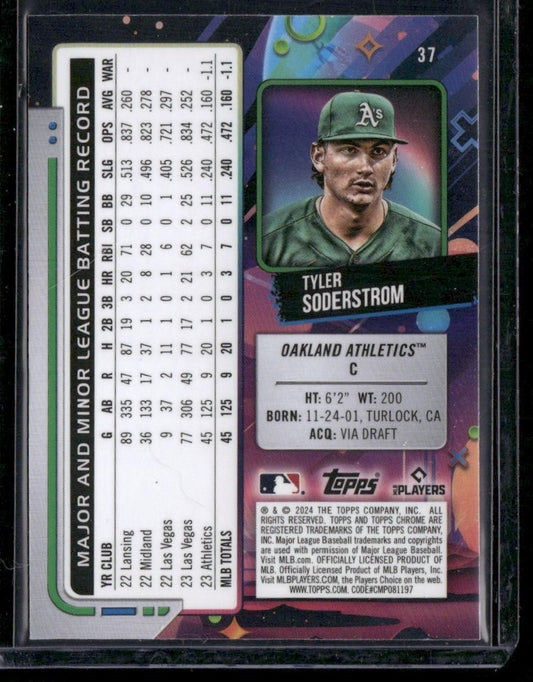 2024 Topps Chrome Cosmic #37 Tyler Soderstrom