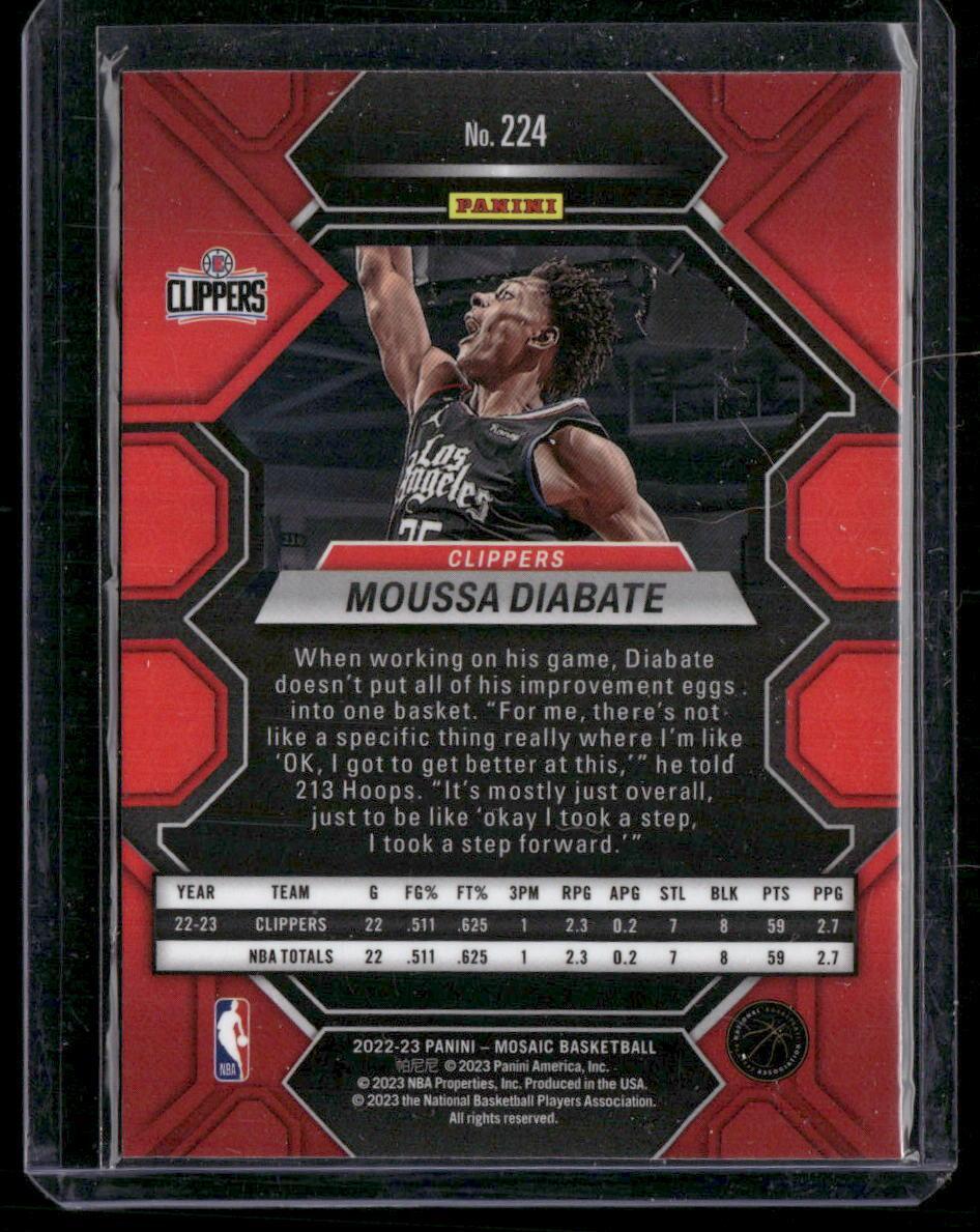 2022-23 Panini Mosaic #224 Moussa Diabate