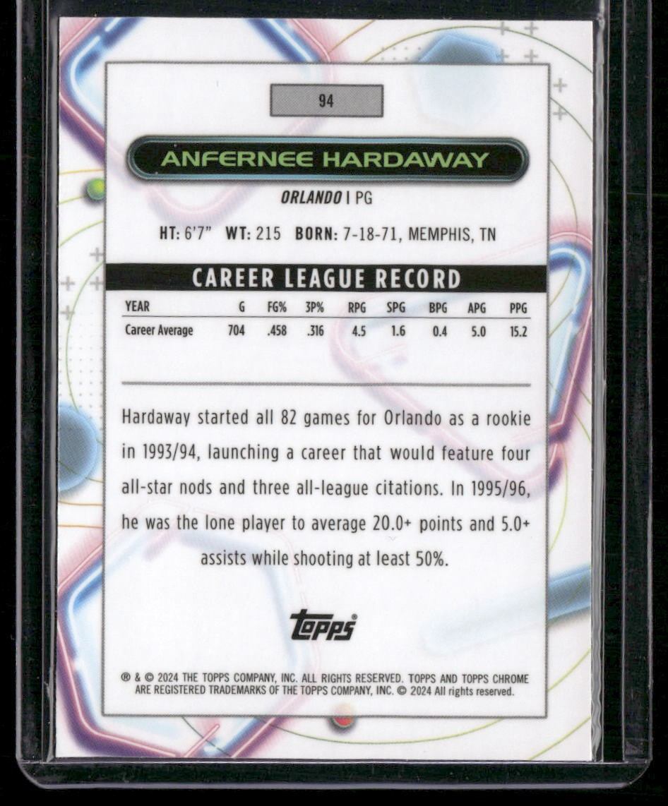 2023-24 Topps Chrome Cosmic #94 Anfernee Hardaway