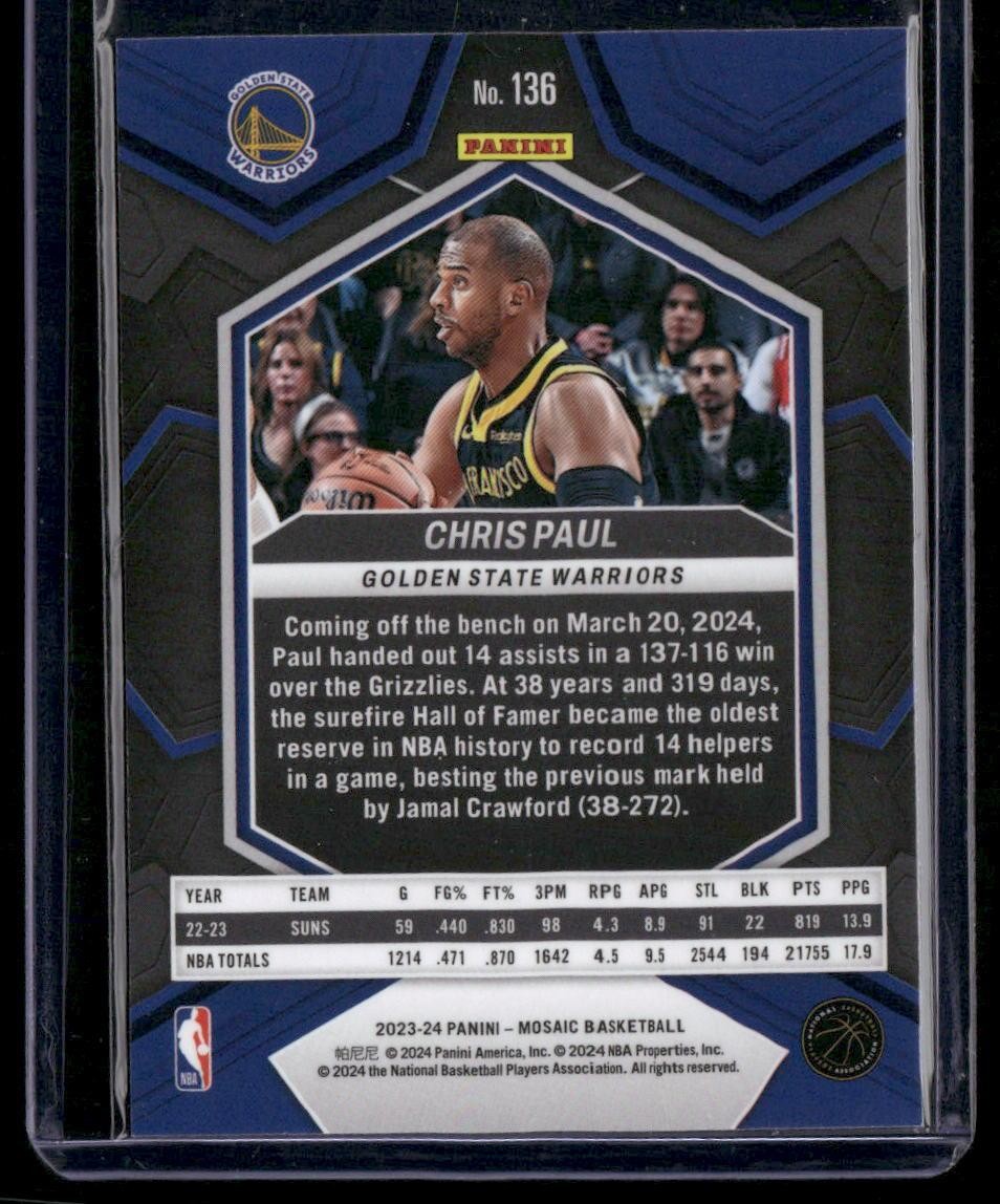 2023-24 Panini Mosaic #136 Chris Paul