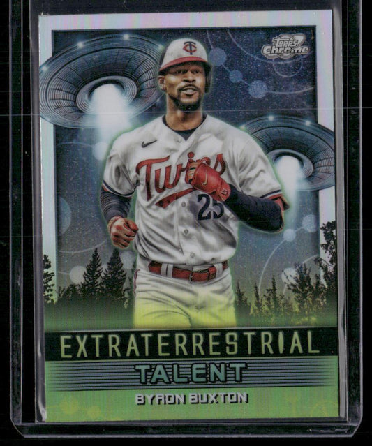 2024 Topps Chrome Cosmic #ET-21 Byron Buxton Extraterrestrial Talent