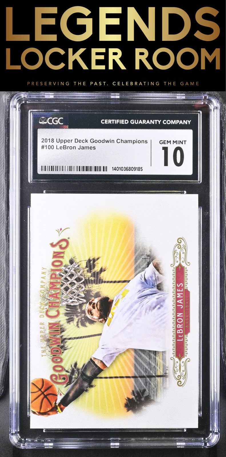 2018 Goodwin Champions #100 LeBron James CGC 10