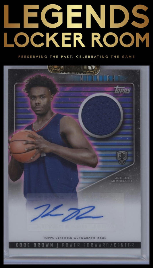 2023-24 Topps Midnight #RJA-KOB Kobe Brown Rookie Jersey Autographs