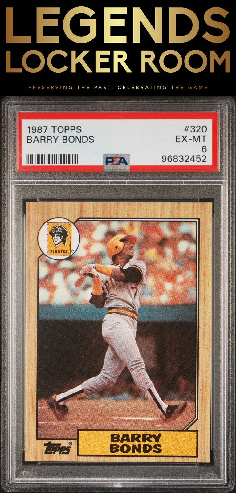 1987 Topps #320 Barry Bonds PSA 6