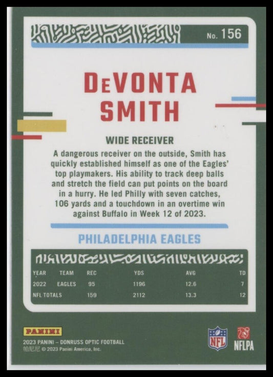 2023 Donruss Optic #156 DeVonta Smith