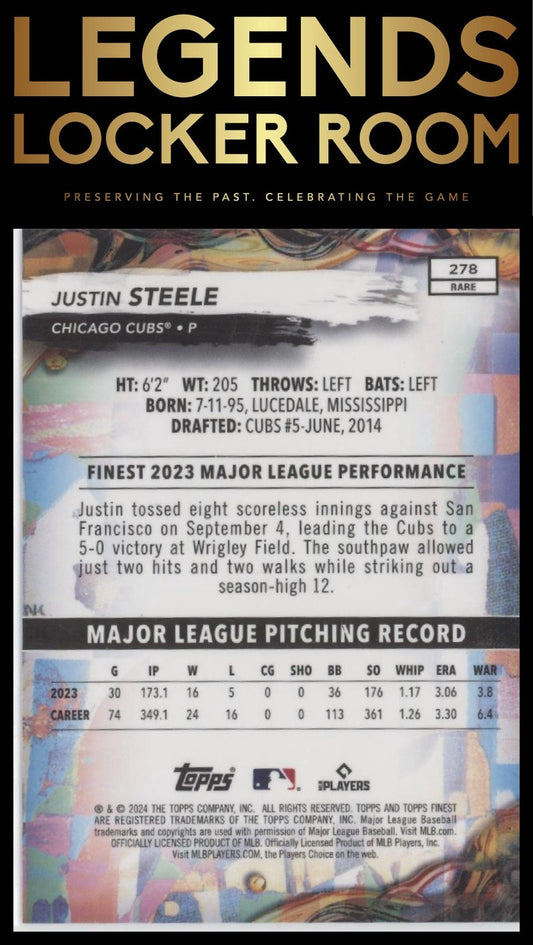 2024 Finest #278 Justin Steele