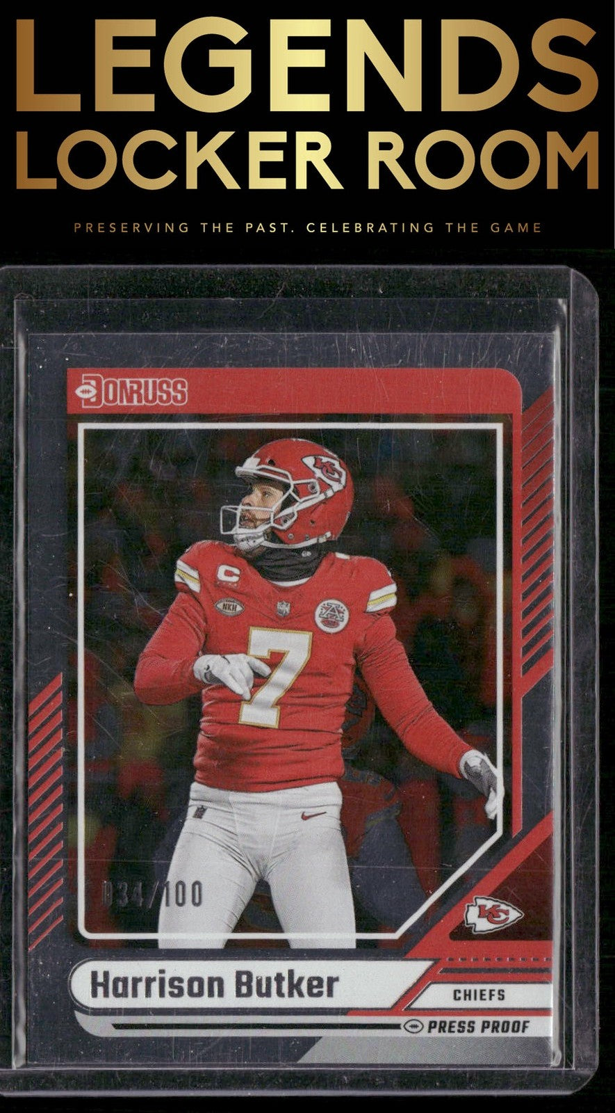 2024 Donruss #239 Harrison Butker Press Proof Silver #/100
