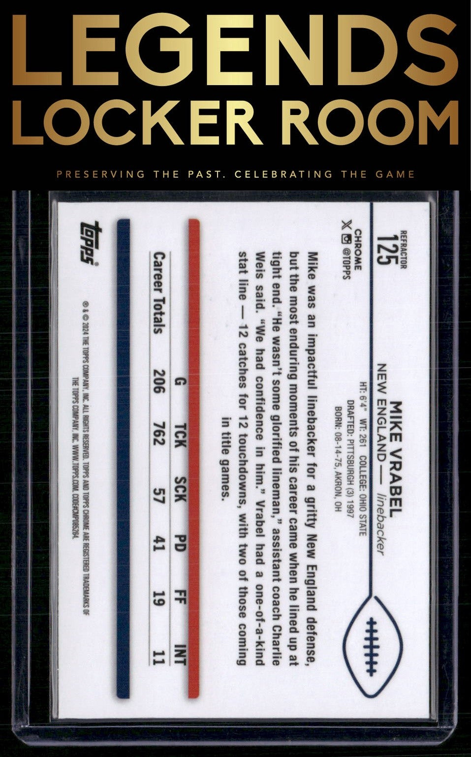 2024 Topps Chrome #125 Mike Vrabel Refractor