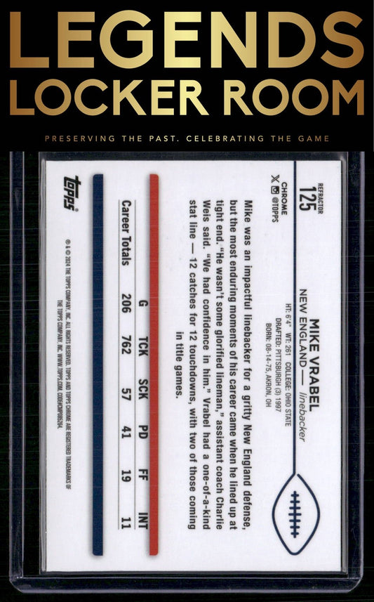 2024 Topps Chrome #125 Mike Vrabel Refractor