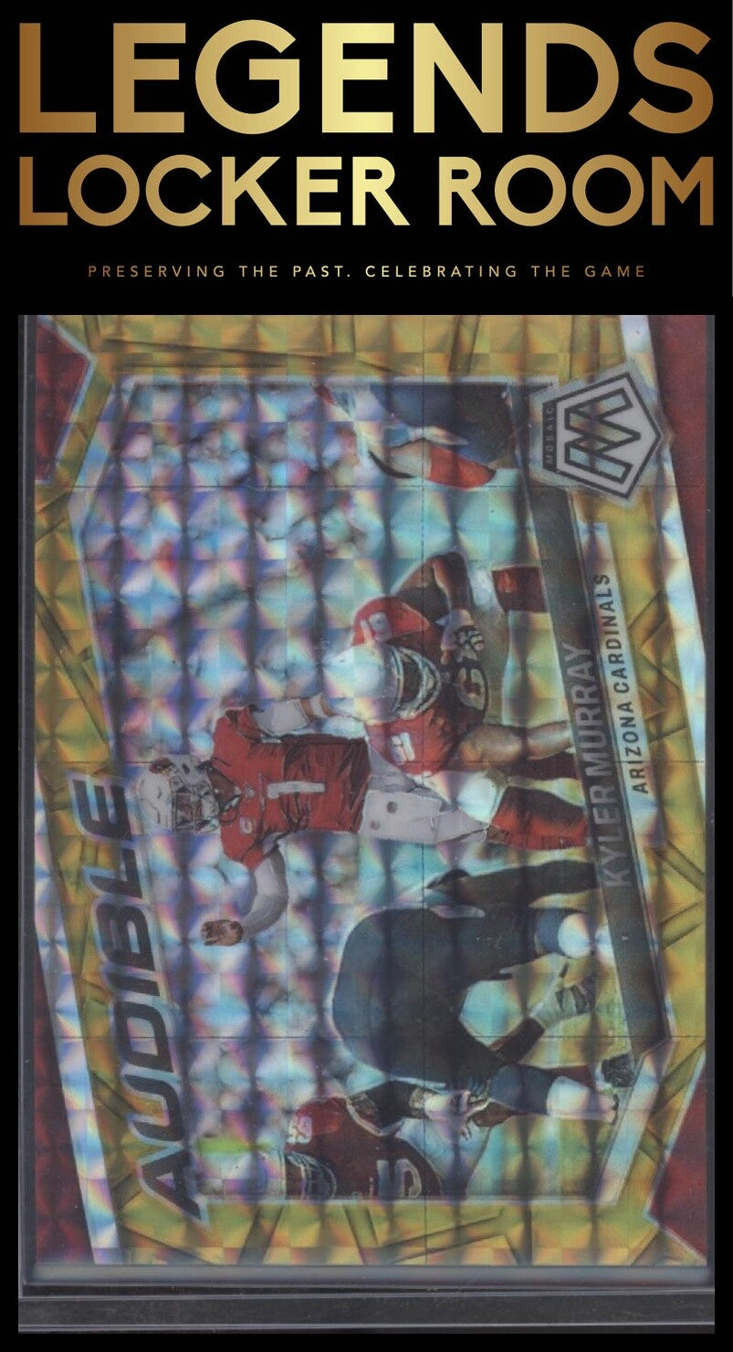 2023 Panini Mosaic #AS-KM Kyler Murray Audible Mosaic Gold #/10