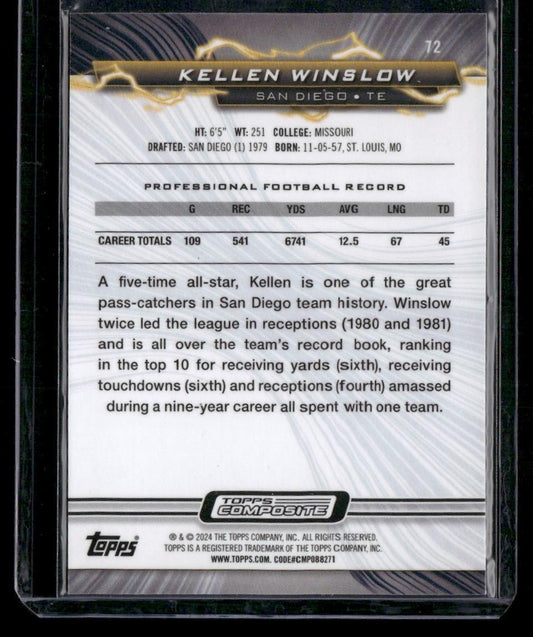 2023 Topps Composite #72 Kellen Winslow