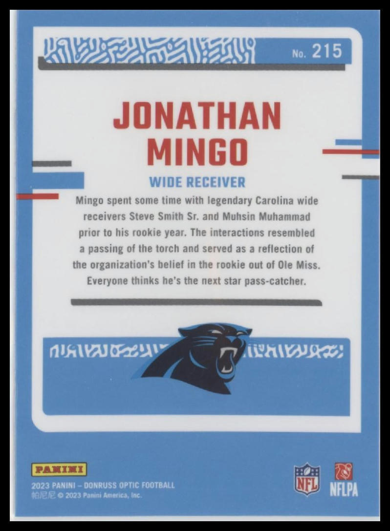 2023 Donruss Optic #215 Jonathan Mingo
