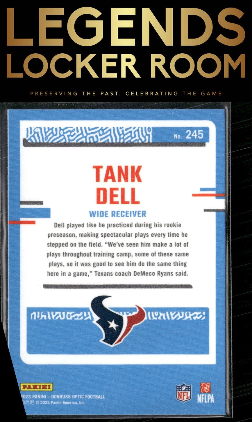 2023 Donruss Optic #245 Tank Dell