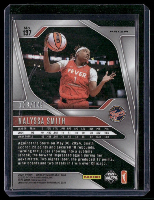 2024 Panini Prizm WNBA #137 NaLyssa Smith Purple Prizms #/149