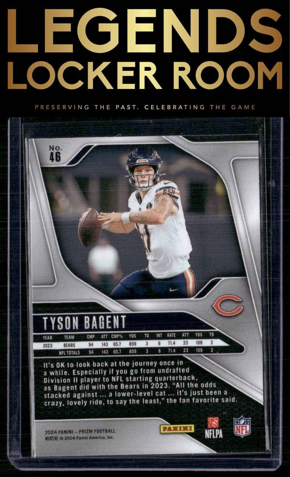 2024 Panini Prizm #46 Tyson Bagent