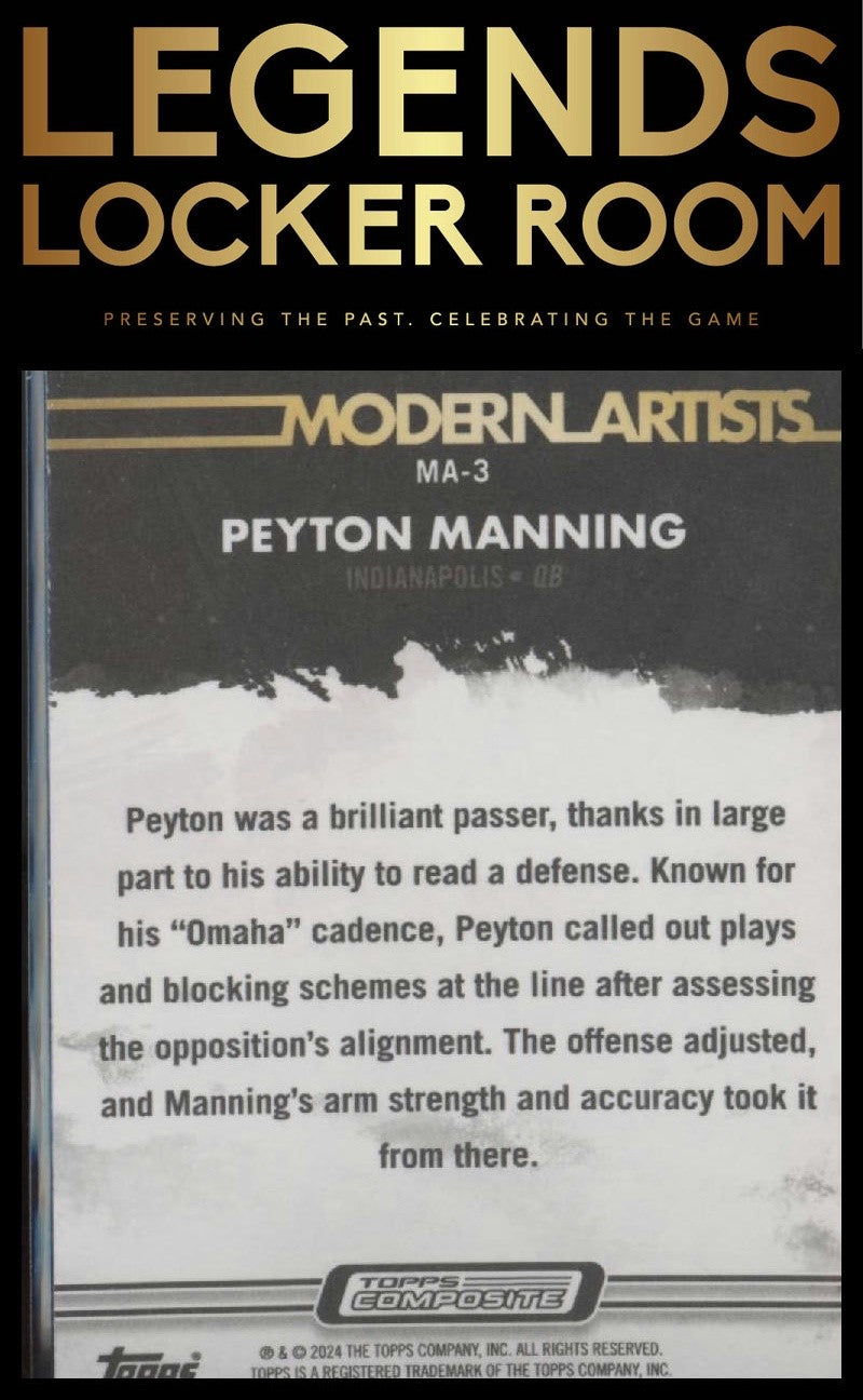 2023 Topps Composite #MA-3 Peyton Manning Modern Artists