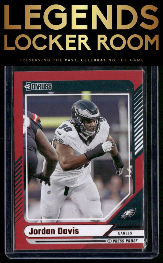 2024 Donruss #36 Jordan Davis Press Proof Red