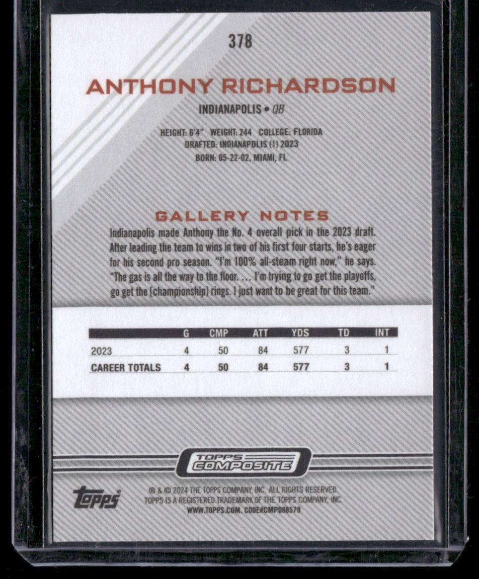 2023 Topps Composite #378 Anthony Richardson