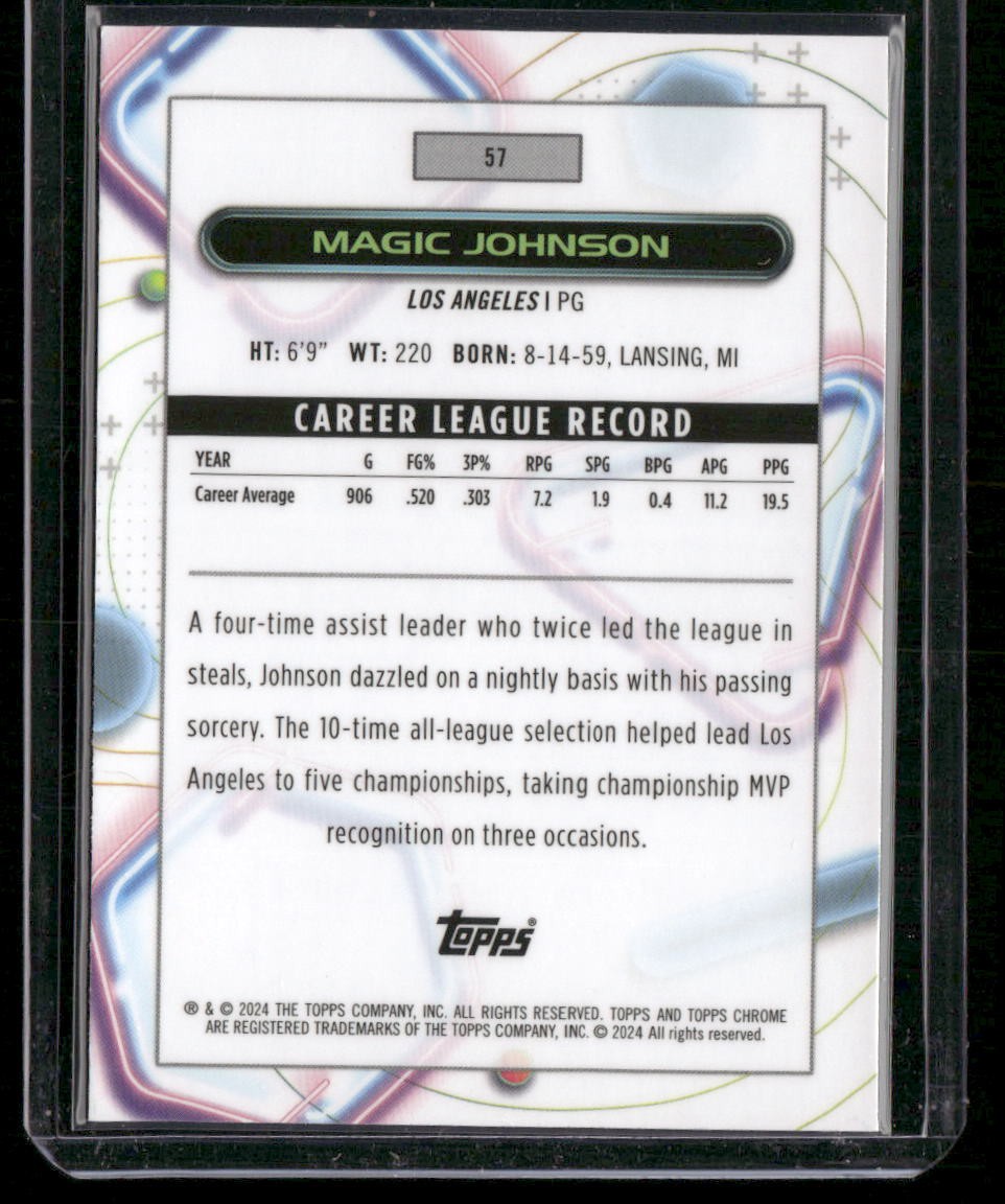 2023-24 Topps Chrome Cosmic #57 Magic Johnson