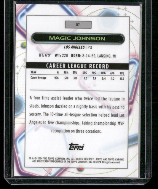 2023-24 Topps Chrome Cosmic #57 Magic Johnson