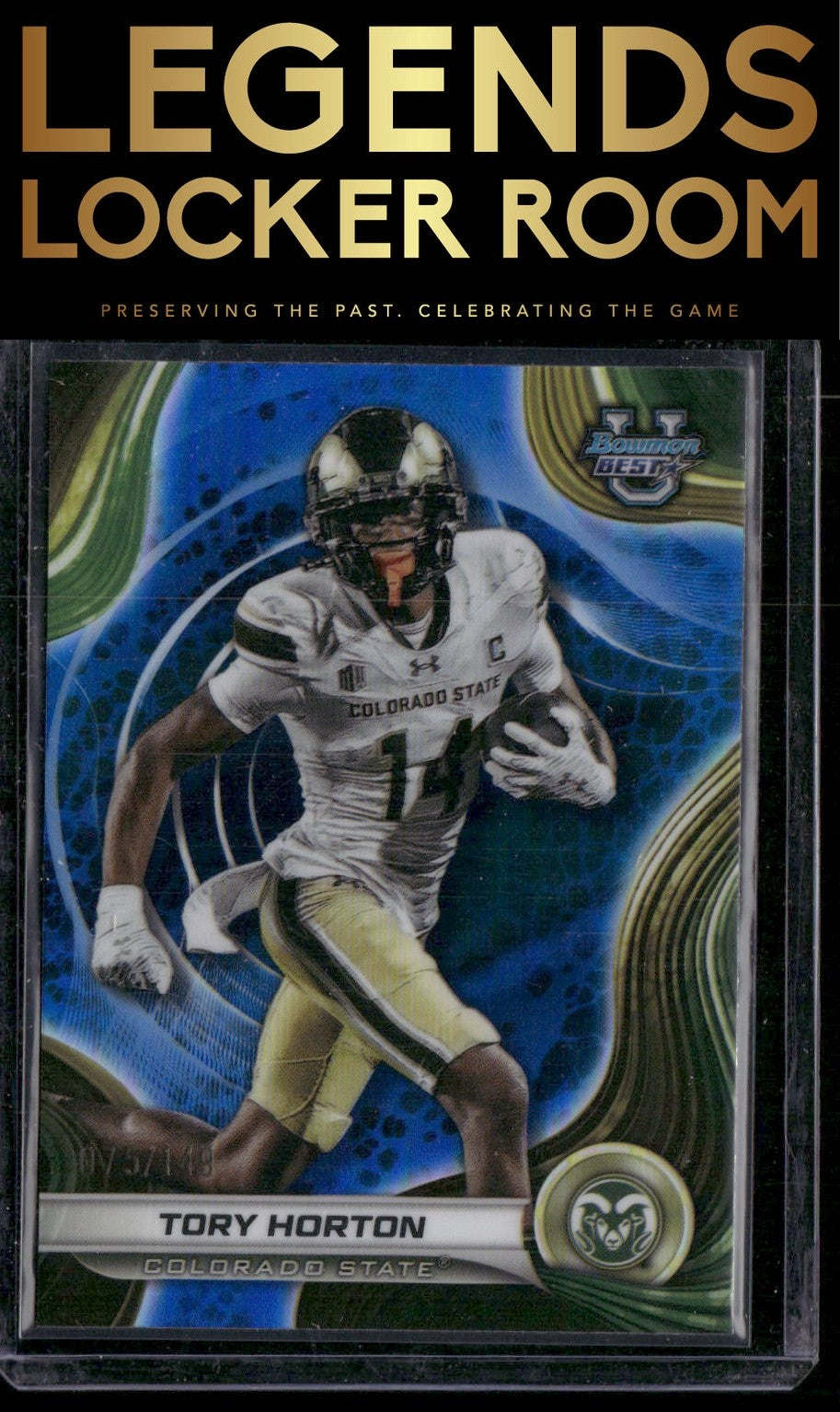 2024 Bowman University Best #94 Tory Horton Blue Refractor #/149
