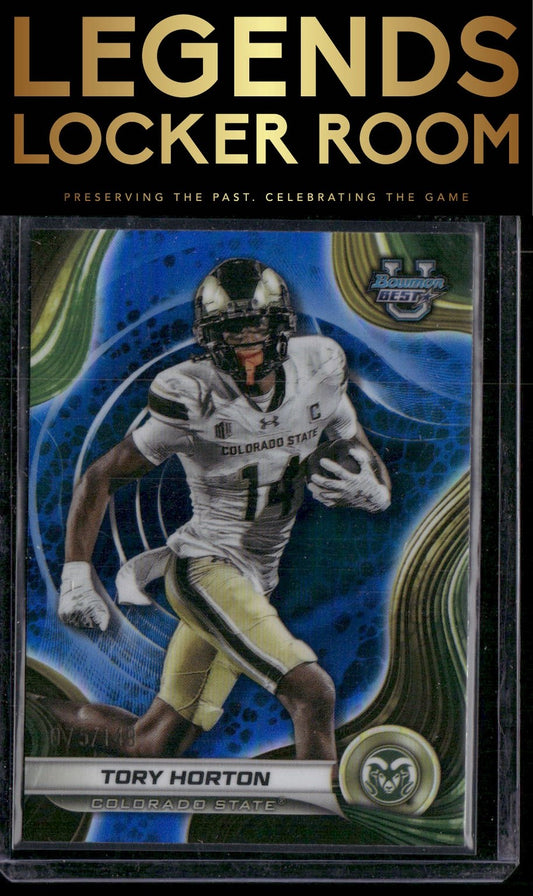 2024 Bowman University Best #94 Tory Horton Blue Refractor #/149