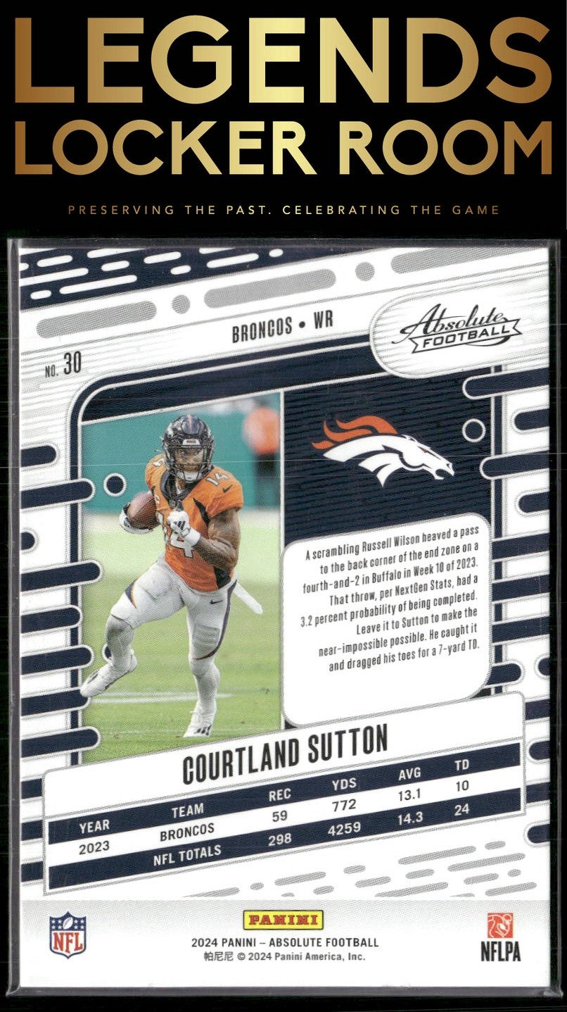 2024 Panini Absolute #30 Courtland Sutton